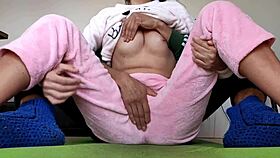 stepbrother teases stepsister's small tits until she orgasms