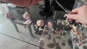 I love watching this Latina blonde show off her big ass and pussy