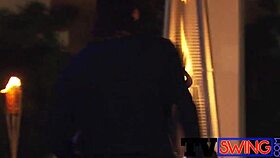 Swinger Striptease With Clothes Ripped