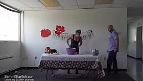 Sperm Clinic Halloween Party With Messy Facial In Hospital Roleplay