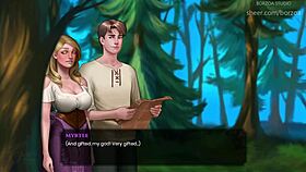 Wal asks to touch big titties in the cave