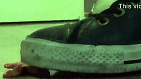 giantess clayman stomps with huge tall presence