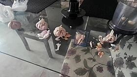 I love watching this Latina blonde show off her big ass and pussy