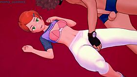 Gwen Tennyson adult version having fun in love hotel!