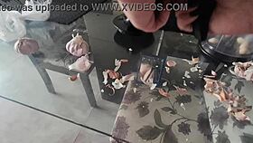 I love watching this Latina blonde show off her big ass and pussy