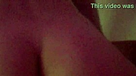 Bitch Jumps on the Dick at Night in the Dark Homemade