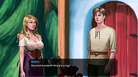 Wal asks to touch big titties in the cave