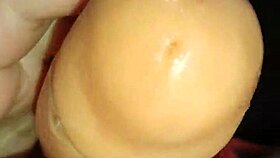 Wife Riding And Playing With Huge Toy At Home