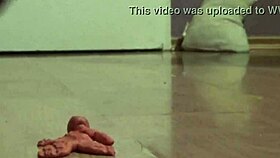 giantess clayman stomps with huge tall presence