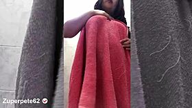 Sexy Big-Assed Latina Takes Hot Shower And Shows Horny Body