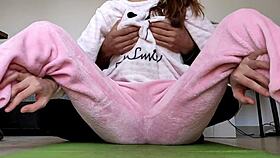 stepbrother teases stepsister's small tits until she orgasms