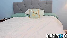 Propertysex - landlady with big tits participates in tenants vlog with blowjob and cumshot