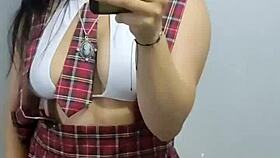 Lengie dances in front of the mirror, then gets fucked. Wait for part two!