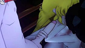 Team RWBY engages in wild group orgy with fingering and facials