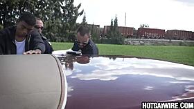 Black guy gets slammed hard by two officers in a rough encounter