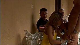 hey, this blonde really wants that big cock, she's blowing and riding it hard