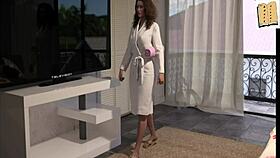 A Wife And Stepmother Engage In A Family Game