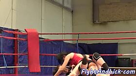 Babe anally fingered by lesbian beauty