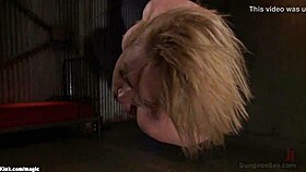 Huge boobs tattooed milf gets fucked in bondage with submission and choking