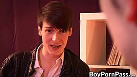 two twinks cum together after slamming anal sex