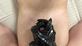 Sexy Queen Rocks Latex Gloves for Hot Handjob! 😍