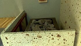 i went into the sauna and sweated with quiet relaxation