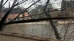 Blonde model Alexandra Smelova poses