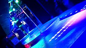 stripper teases at the bar with ripped clothes