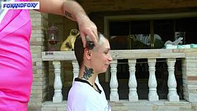 Behind the Scenes Lisa Fox Shaving Head in Bold Backstage Move
