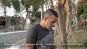 Latina Teen Leticia's Rough Street Encounter