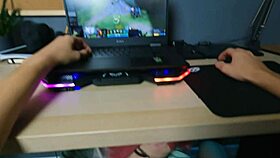 She sucks me while I play.