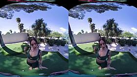 Vrhush April Olsen grips your cock tight in doggystyle. Bent over with clothes ripped for hardcore action.