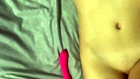 A busty student performs self pleasure