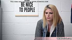 cute blonde teen madison can't stop shoplifting in reality