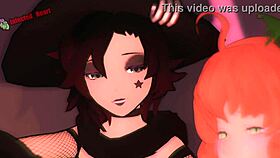 Ruby And Penny Distracted By Muff Diving Before Costume Party!