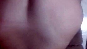 Amateur couple in crossdressing fun during intimate moments