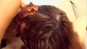 Two Latinas Share Cum in Hot Threesome Action