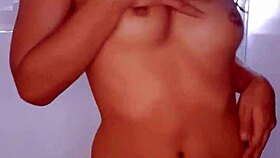 Samary dances naked, sweet 18-year-old girl showing off skinny body