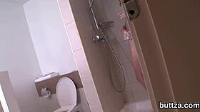 damn, this slim teen 18+ takes it hard in her open anal! 😍