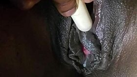 Pretty ebony pussy looks so inviting and tight