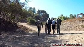 big arse teen 18+ and mature blond get anal hd after strip search, clothes ripped 😏