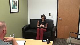 zelda casting pov on the sofa with rough interview. second part of the series.