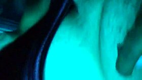 Chubby latina can't suck dick so i cum on her tits