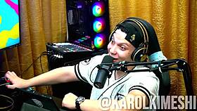 Karol Kimeshi's podcast turns into wild nipple sucking