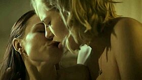 Two babes lick pussies passionately! Natural tits bouncing in college!