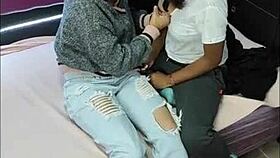 Sommer teen explores her ass with girlfriend in amateur setting