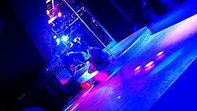 stripper teases at the bar with ripped clothes