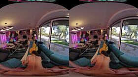 Vrhush April Olsen grips your cock tight in doggystyle. Bent over with clothes ripped for hardcore action.