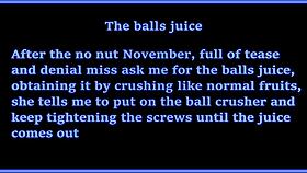 the mistress kicks balls in the garage, making the cum juice flow