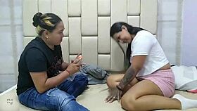 latina milfs tease with ass licking before hardcore anal fucking